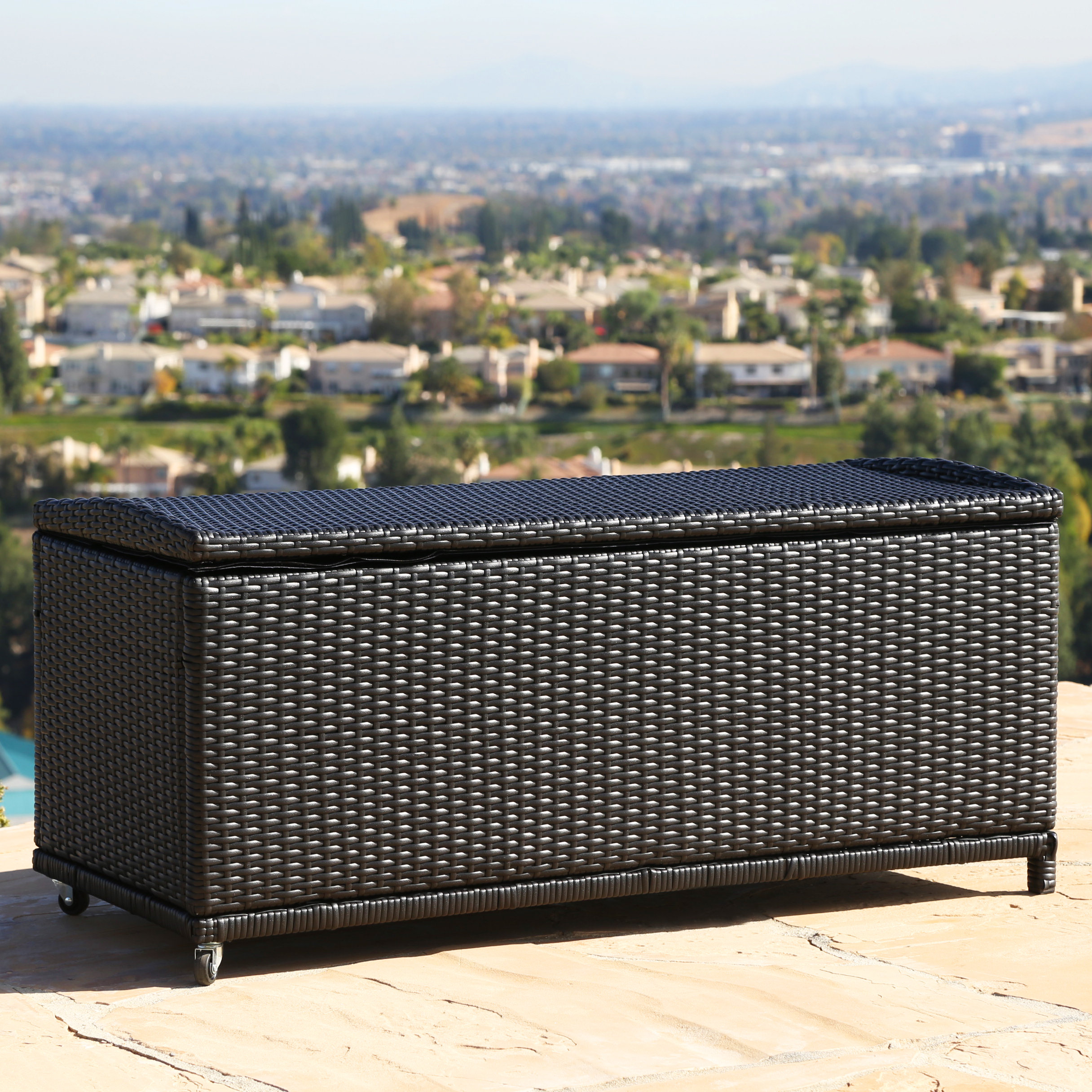 Patio storage ottoman discount